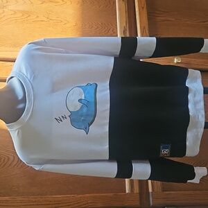 Cute Sleeping Cat Graphic Sweatshirt - XL